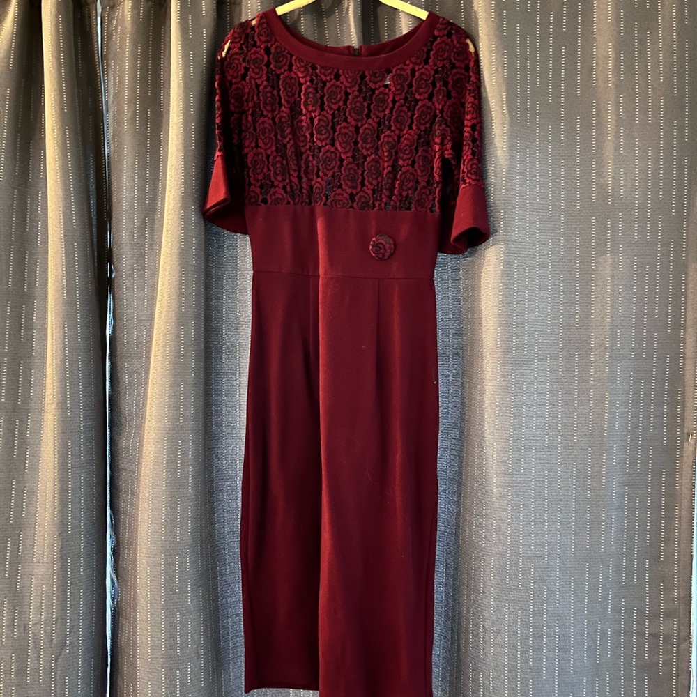 Tatyana Merlot Dress